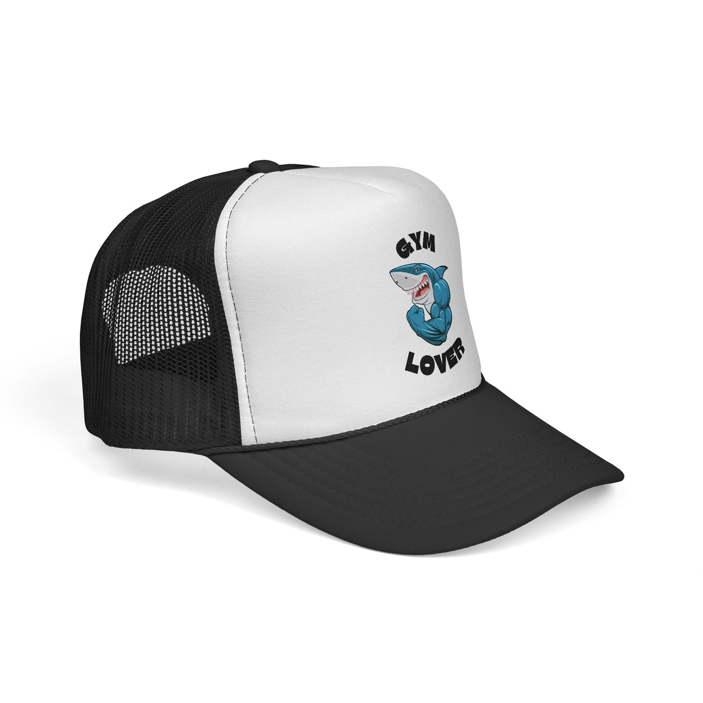 Gym Lover Trucker Hat — Shark Fitness Mesh Cap