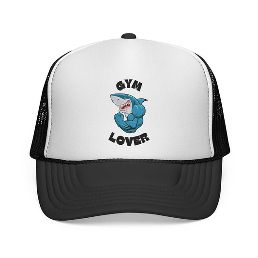 Gym Lover Trucker Hat — Shark Fitness Mesh Cap